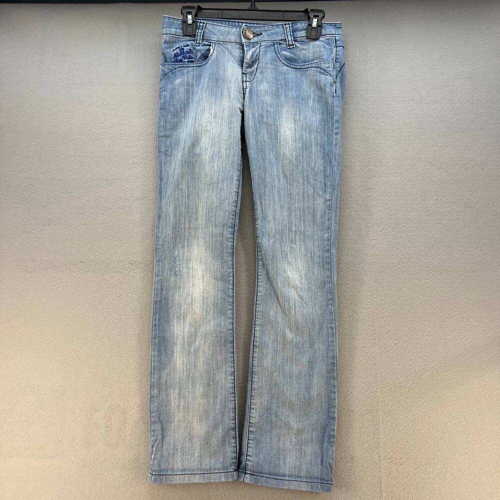 Killah Marylin Women's Straight Leg Jeans Size 27 (4) Light Wash